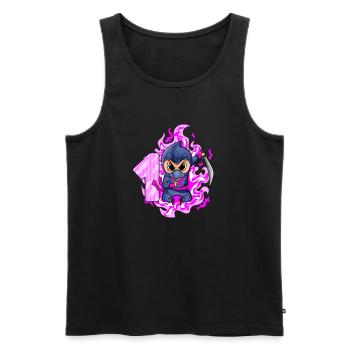 1. Geburtstag Mädchen 1 Jahre alt Ninja - Männer Premium Bio Tank Top - Schwarz - Vorne - Michal (187cm)