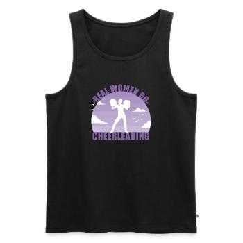 Cheerleading Cheerleader Girl Pompons Gift - Débardeur bio Premium Homme - noir - Devant - AI Model Male 178 light (178cm)