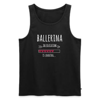 Ballerina in Ausbildung Ballett Geschenk - Männer Premium Bio Tank Top - Schwarz - Vorne - AI Model Male 178 light (178cm)