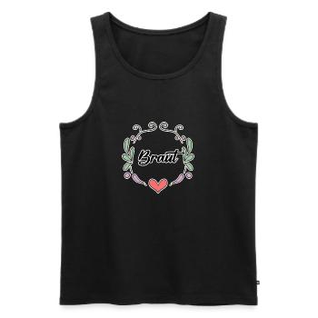 Braut Junggesellinnenabschied - Männer Premium Bio Tank Top - Schwarz - Vorne - AI Model Male 178 light (178cm)