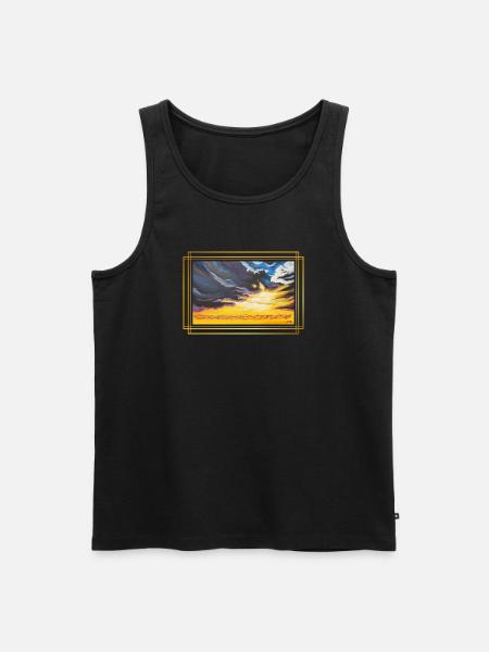CreationLight of Contrasts - Sonja Ariel - Men's Premium Organic Tank Top - black