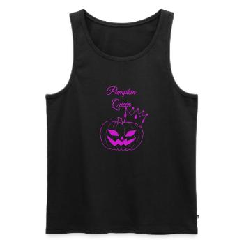 Pumpkin Queen Halloween Design - Men's Premium Organic Tank Top - black - Front - Michal (187cm)