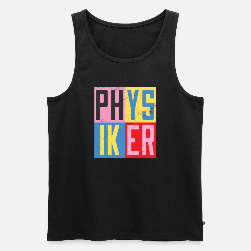 Physiker Design - Männer Premium Bio Tank Top - Schwarz