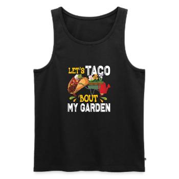 Let’s Taco Bout My Garden Jardinage - Débardeur bio Premium Homme - noir - Devant - Michal (187cm)