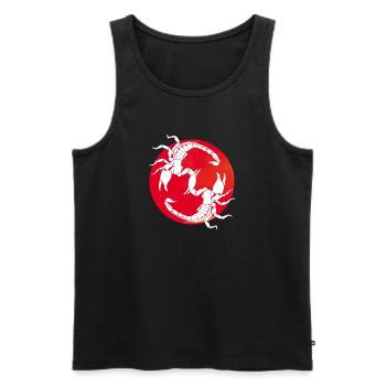 Scorpios - Letter S - Men's Premium Organic Tank Top - black - Front - Michal (187cm)