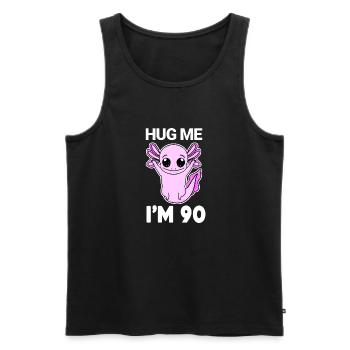 90 Birthday - 90 Years - Embrace - Men's Premium Organic Tank Top - black - Front - AI Model Male 178 light (178cm)