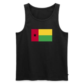 Drapeau national de la Guinée-Bissau - Débardeur bio Premium Homme - noir - Devant - Michal (187cm)