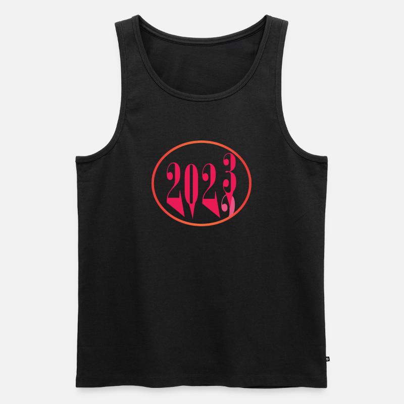 2022 2023 - Männer Premium Bio Tank Top - Schwarz