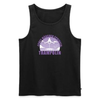 Echte Mädchen springen Trampolin Geschenk - Männer Premium Bio Tank Top - Schwarz - Vorne - AI Model Male 178 light (178cm)