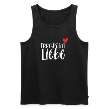 Trampolin Liebe Springen Hobby Geschenk - Männer Premium Bio Tank Top - Schwarz - Vorne - AI Model Male 178 light (178cm)