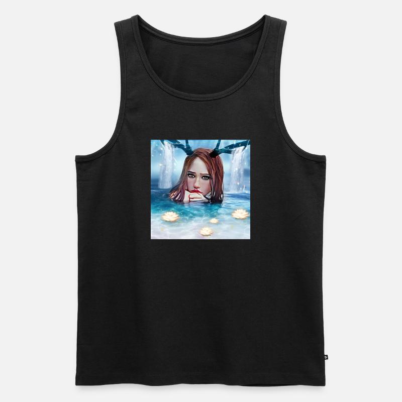 Nymphe - Männer Premium Bio Tank Top - Schwarz