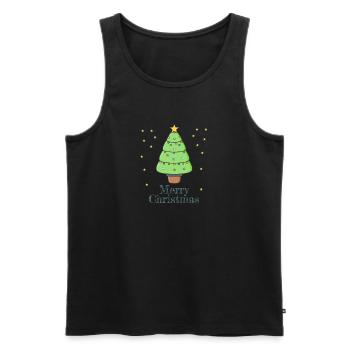 Merry Christmas - Débardeur bio Premium Homme - noir - Devant - AI Model Male 178 light (178cm)