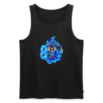 8. Geburtstag Junge 8 Jahre alt Ninja - Männer Premium Bio Tank Top - Schwarz - Vorne - Michal (187cm)