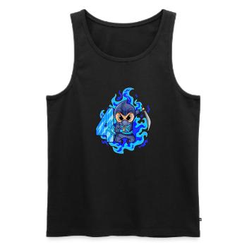 4. Geburtstag Junge 4 Jahre alt Ninja - Männer Premium Bio Tank Top - Schwarz - Vorne - Michal (187cm)
