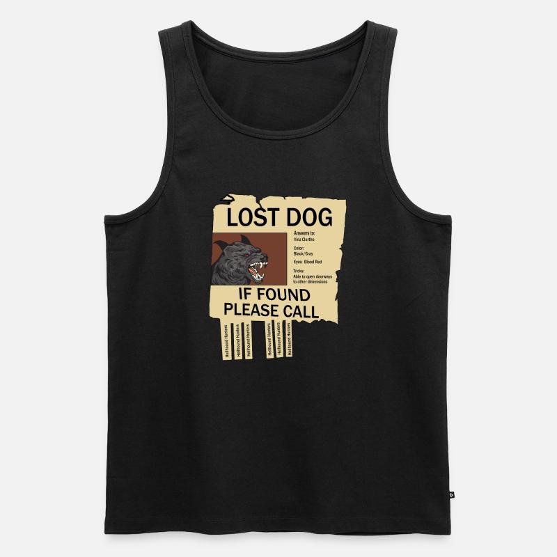 Missing Hellhound - Men's Premium Organic Tank Top - black