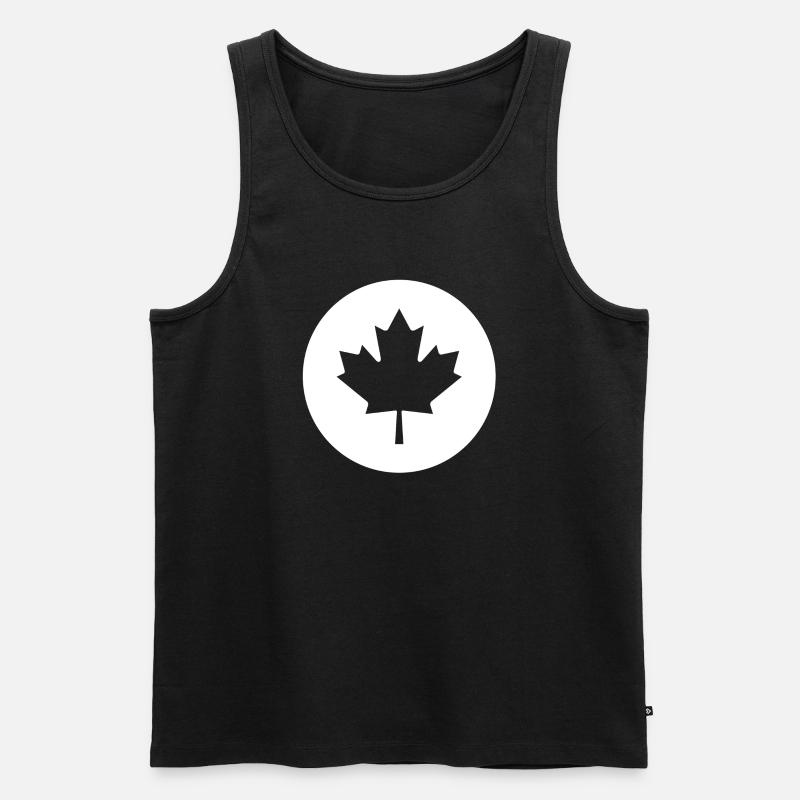 Canada, j'aime le canada, j'adore le canada - Débardeur bio Premium Homme - noir