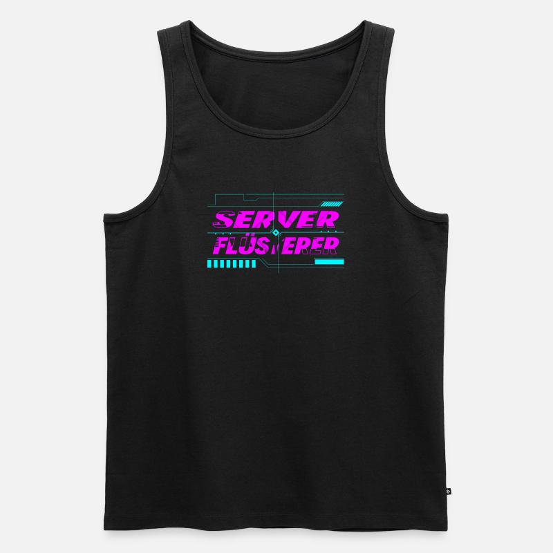 Server Flüsterer - Männer Premium Bio Tank Top - Schwarz