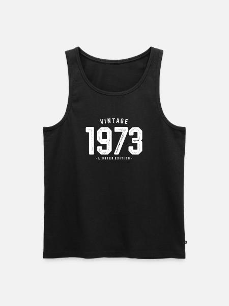 Millésime 1973 Edition Limitée - Débardeur bio Premium Homme - noir