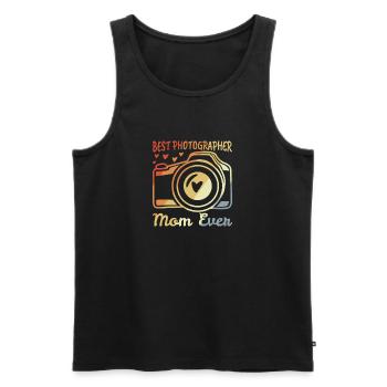 Fotografin Mutter - Männer Premium Bio Tank Top - Schwarz - Vorne - Michal (187cm)