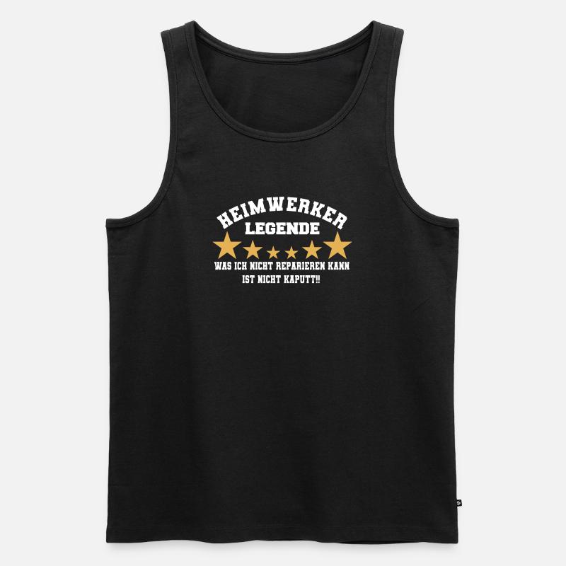 Heimwerker Legende Geschenk - Männer Premium Bio Tank Top - Schwarz