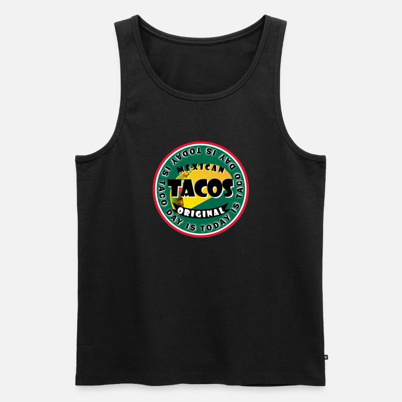 Today is Taco day - Männer Premium Bio Tank Top - Schwarz