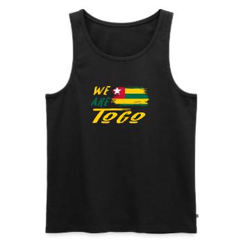 Wir sind Togo - Männer Premium Bio Tank Top - Schwarz - Vorne - AI Model Male 178 light (178cm)