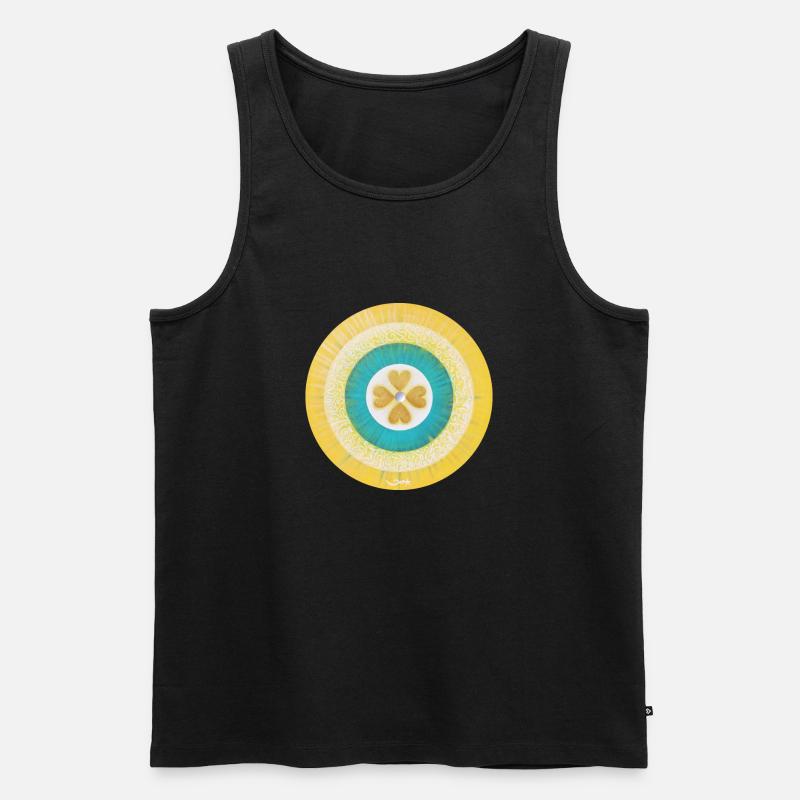 Sternentor Sananda - Sonja Ariel von Staden - Männer Premium Bio Tank Top - Schwarz