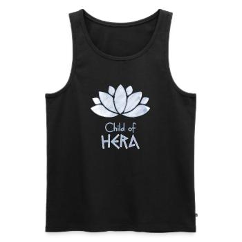 Child of Hera – Percy Jackson inspired design - Men's Premium Organic Tank Top - black - Front - AI Model Male 178 light (178cm)
