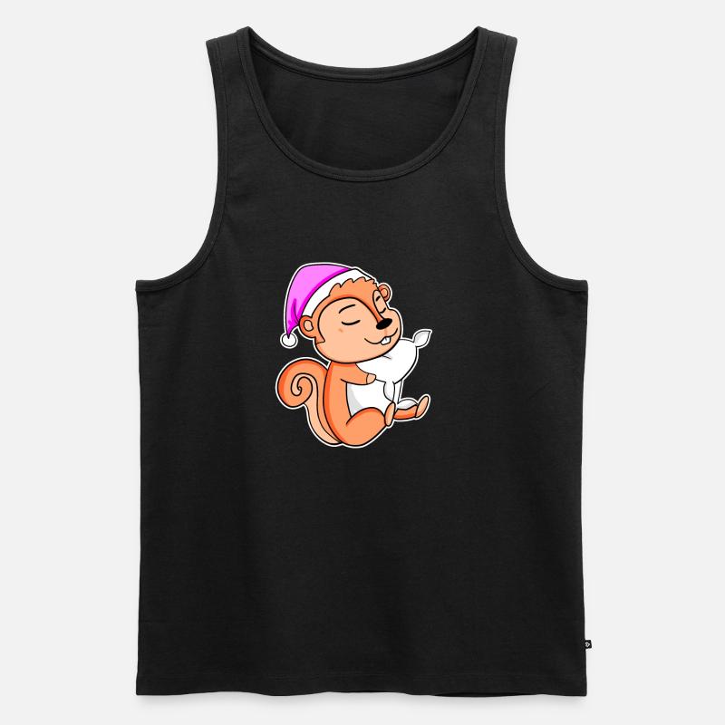 Eichhörnchen - Männer Premium Bio Tank Top - Schwarz
