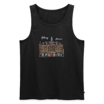 Rathaus Coburg , Bayern, Wahrzeichen, Deutschland - Männer Premium Bio Tank Top - Schwarz - Vorne - Michal (187cm)
