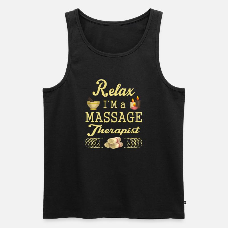 Massagetherapie - Männer Premium Bio Tank Top - Schwarz