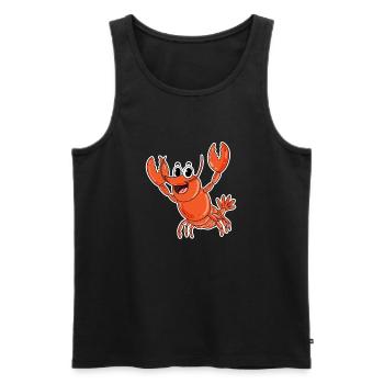 Lobster Kids Motif - Débardeur bio Premium Homme - noir - Devant - AI Model Male 178 light (178cm)