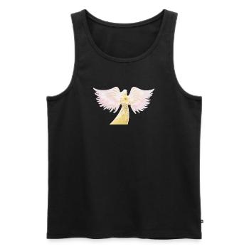Lichtbringer - Sonja Ariel von Staden - Männer Premium Bio Tank Top - Schwarz - Vorne - AI Model Male 178 light (178cm)