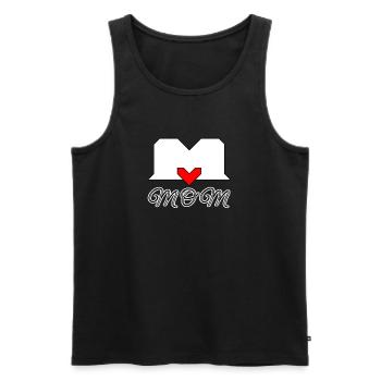 Mutterliebe best mum best MOM - Männer Premium Bio Tank Top - Schwarz - Vorne - AI Model Male 178 light (178cm)