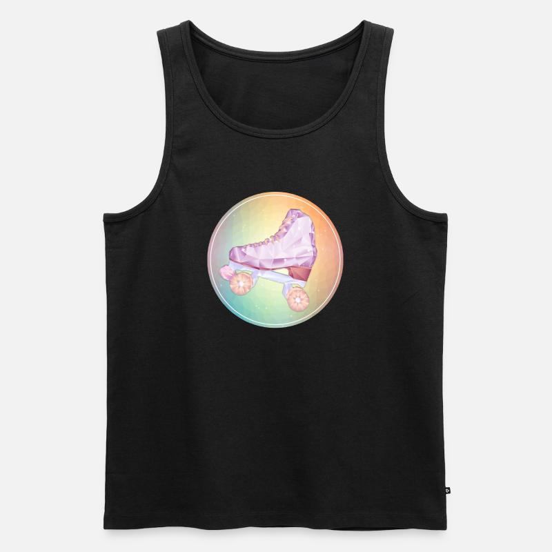 Disco Rollschuhlaufen - Männer Premium Bio Tank Top - Schwarz