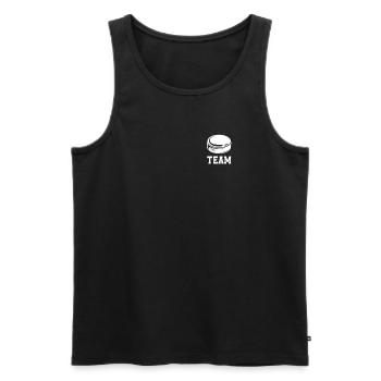 Eishockey Team - Men's Premium Organic Tank Top - black - Front - Michal (187cm)