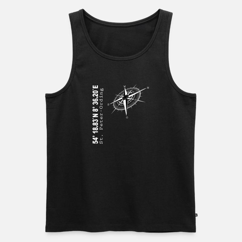 St Peter Ording - Männer Premium Bio Tank Top - Schwarz