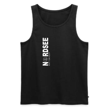 Nordsee - Männer Premium Bio Tank Top - Schwarz - Vorne - Michal (187cm)