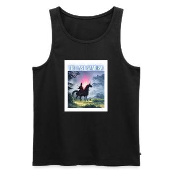 Der letzte Samurai The Last Samurai riding a horse - Männer Premium Bio Tank Top - Schwarz - Vorne - AI Model Male 178 light (178cm)