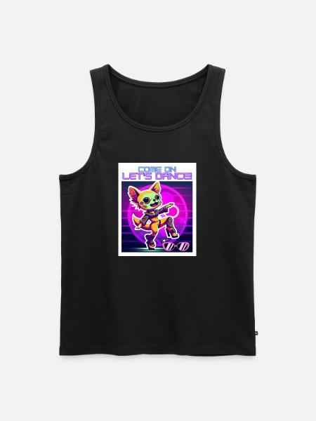 Dancing Girl - Come on let's Dance! - Men's Premium Organic Tank Top - black