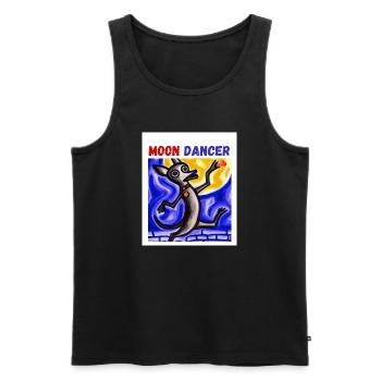 Chihuahua Art - Moon Dancer - Men's Premium Organic Tank Top - black - Front - AI Model Male 178 light (178cm)