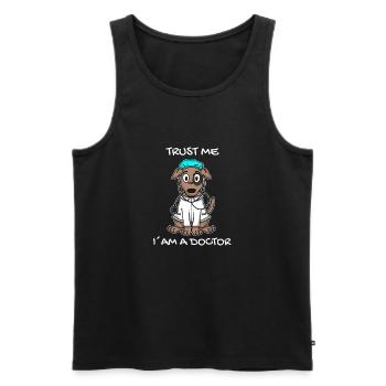 Tier Tierarzt Tiermedizin Geschenk - Männer Premium Bio Tank Top - Schwarz - Vorne - Michal (187cm)