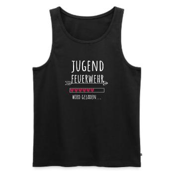 Jugendfeuerwehr Freiwillige Feuerwehr Geschenk - Männer Premium Bio Tank Top - Schwarz - Vorne - Michal (187cm)