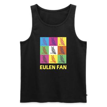 Eulen Fan Design - Männer Premium Bio Tank Top - Schwarz - Vorne - Michal (187cm)