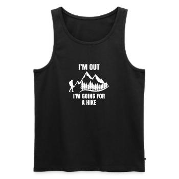 Wanderer Statement Wandern Bergwanderung Wanderung - Männer Premium Bio Tank Top - Schwarz - Vorne - Michal (187cm)