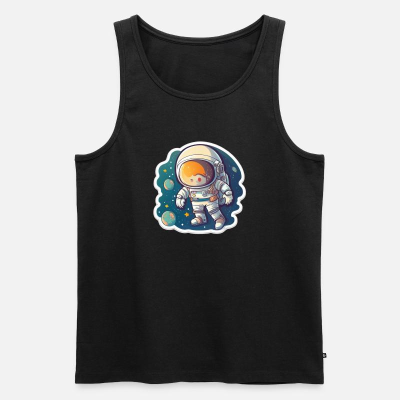 Space Adventure - Männer Premium Bio Tank Top - Schwarz