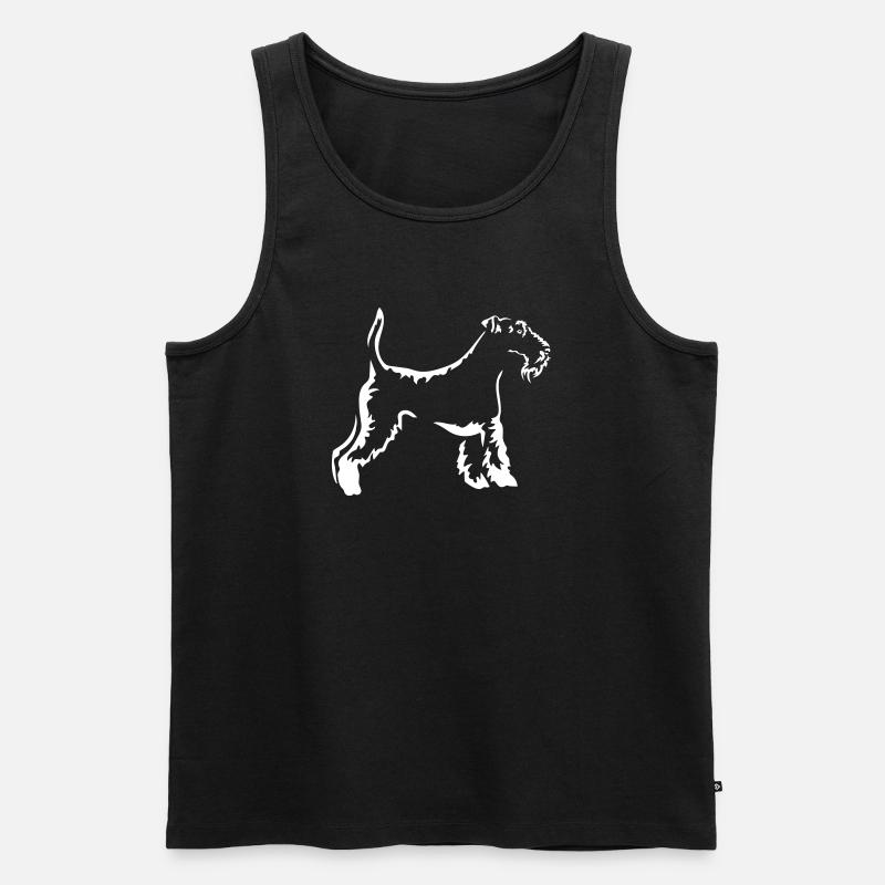 Foxterrier "Black Edition" - Männer Premium Bio Tank Top - Schwarz
