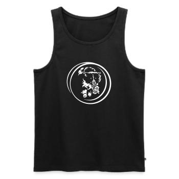 Border Collie "Black Edition" - Men's Premium Organic Tank Top - black - Front - Michal (187cm)