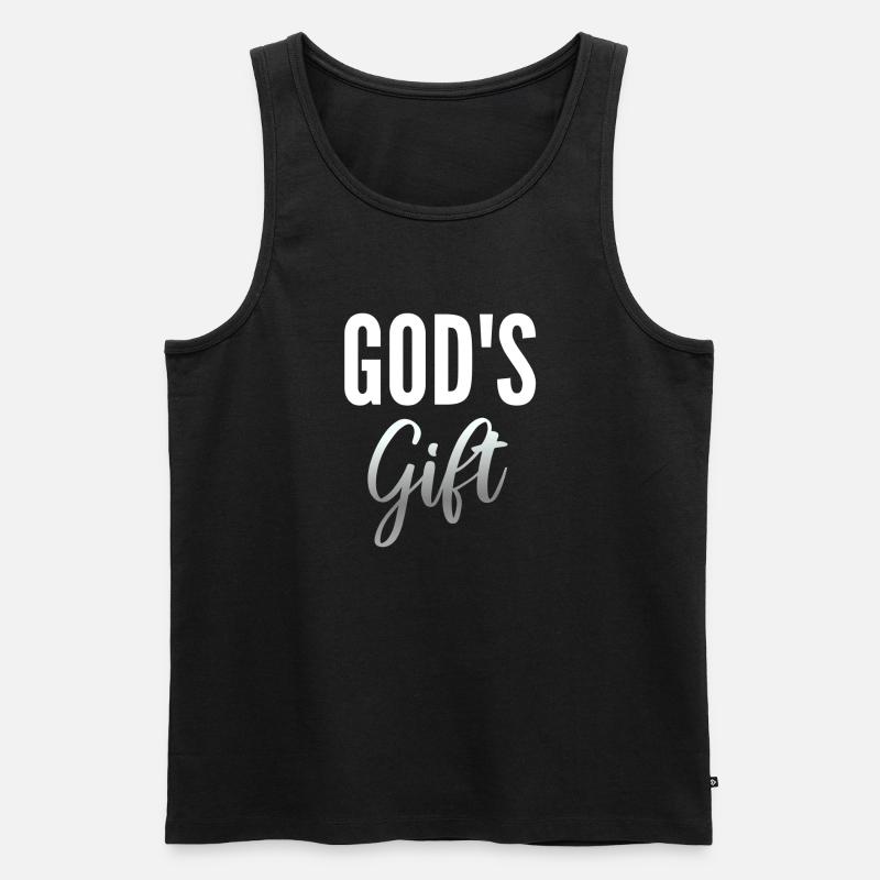 Geschenk Gottes - Männer Premium Bio Tank Top - Schwarz