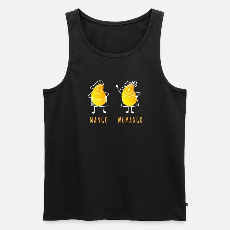 Mango - Womango - Pun, Puns - Men's Premium Organic Tank Top - black